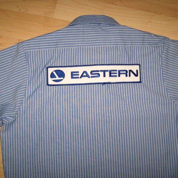 ✈️ Eastern Airlines Vintage Ramp Uniform Shirt Small - Picture 2 of 5